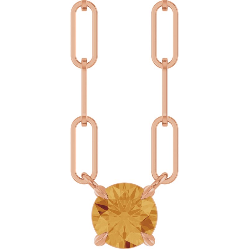 Solitaire Claw-Prong Necklace