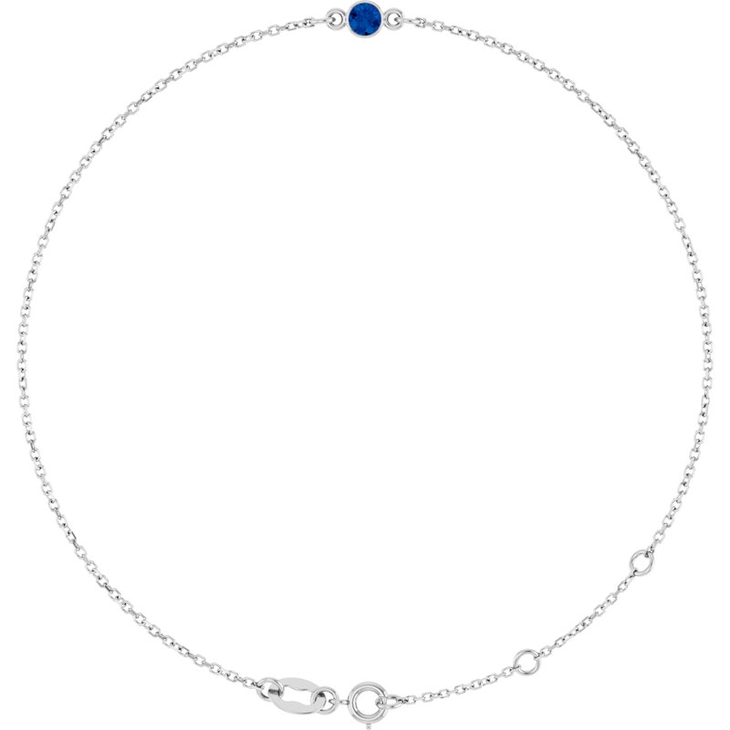 Bezel-Set Link Bracelet