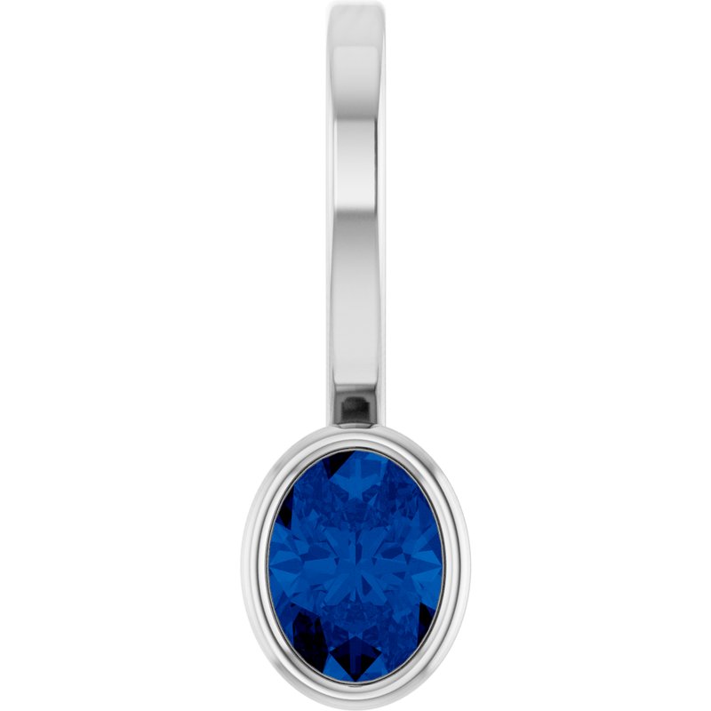 Bezel-Set Solitaire Charm/Pendant No. 3