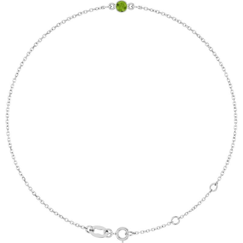 Bezel-Set Link Bracelet