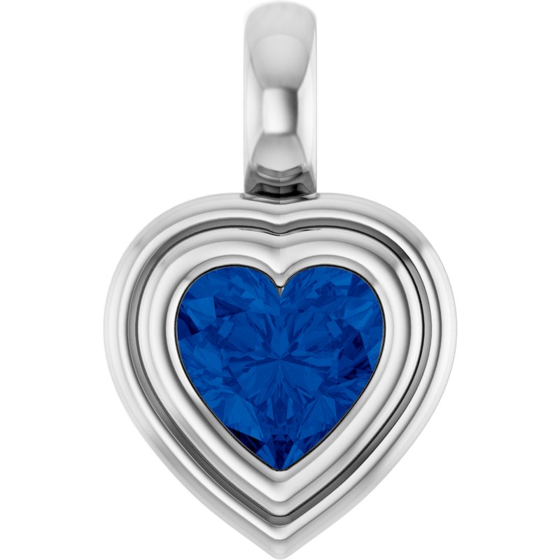 Bezel-Set Solitaire Charm/Pendant No. 2