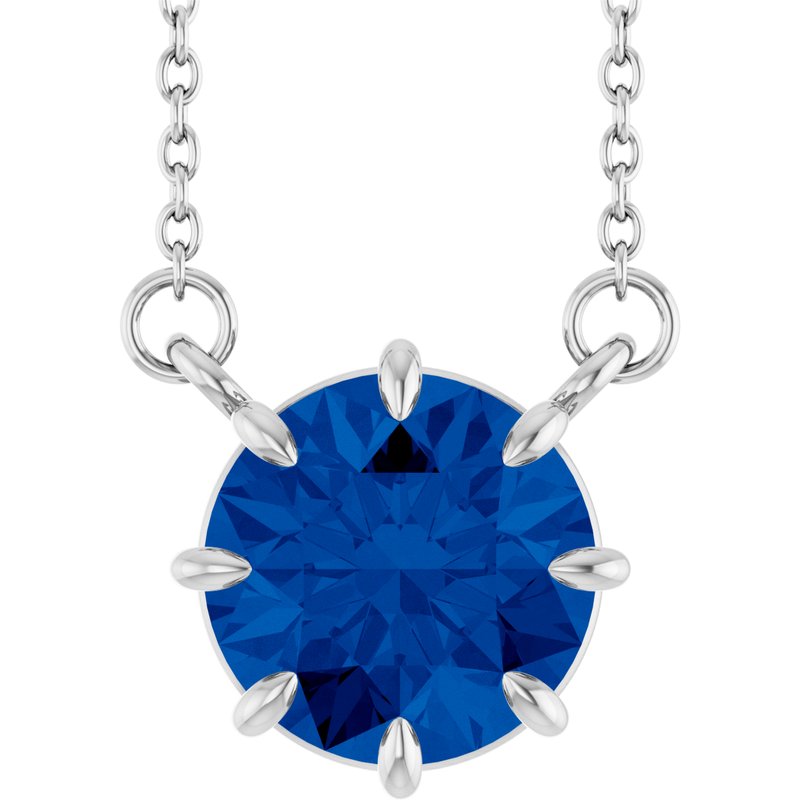 Claw-Prong Solitaire Necklace