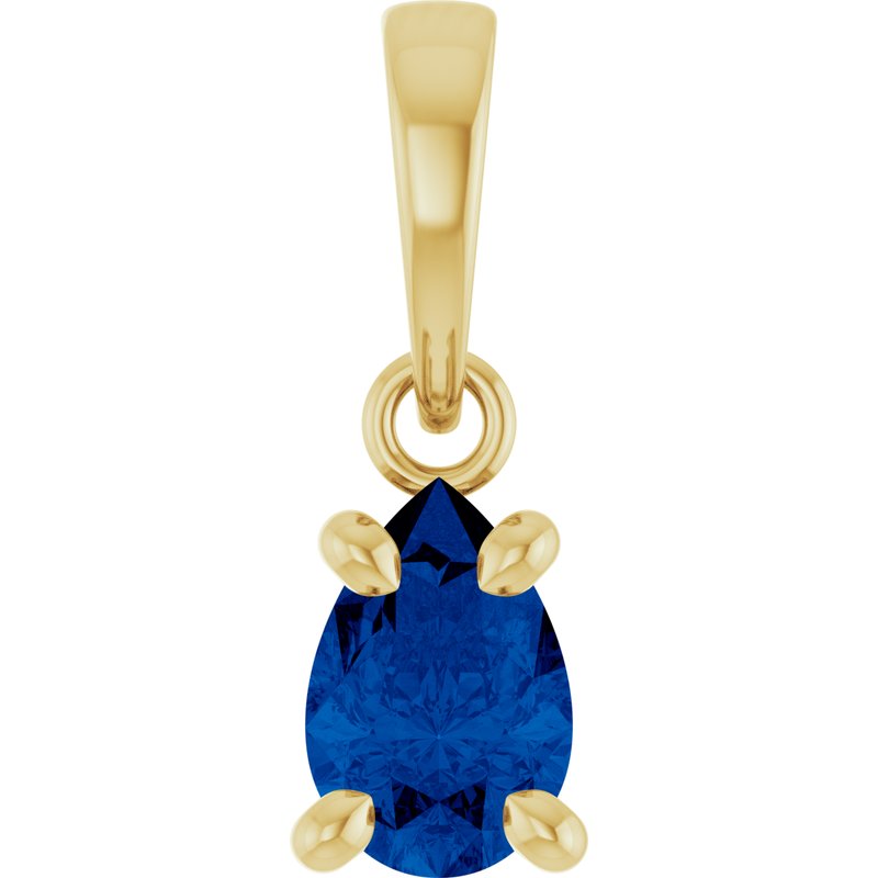 Lab-Grown Solitaire Pendant