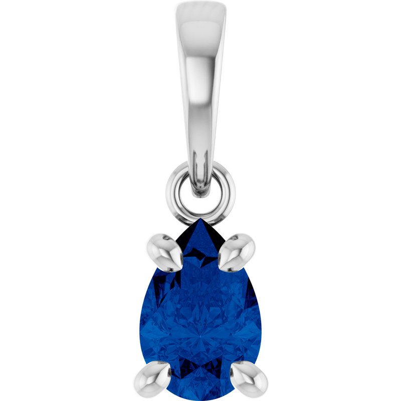 Lab-Grown Solitaire Pendant