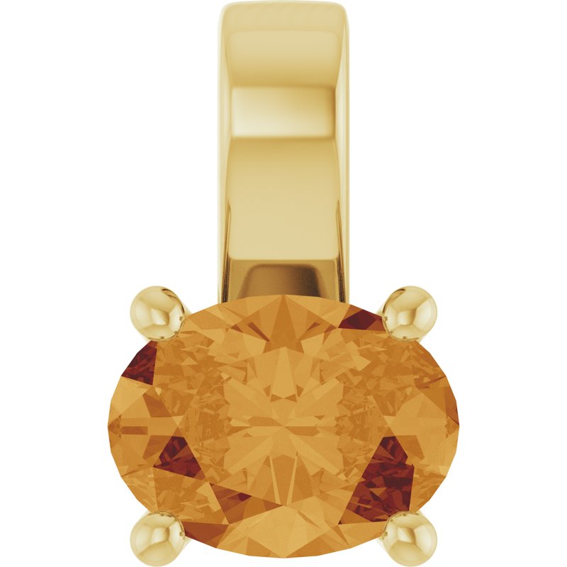Solitaire Charm/Pendant — Natural