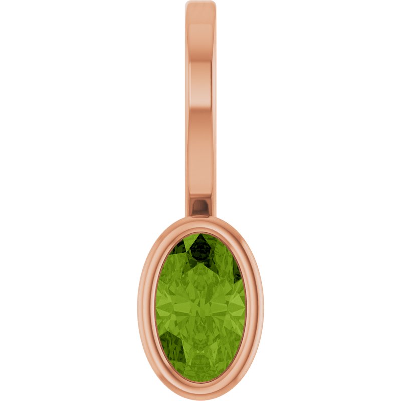 Bezel-Set Solitaire Charm/Pendant No. 3