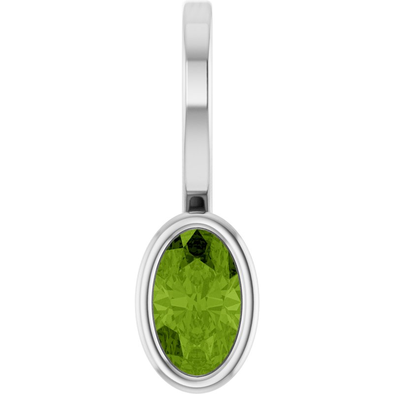 Bezel-Set Solitaire Charm/Pendant No. 3