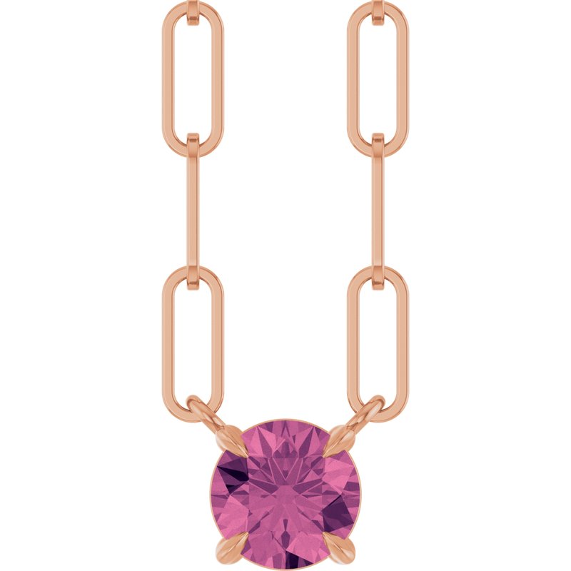Solitaire Claw-Prong Necklace