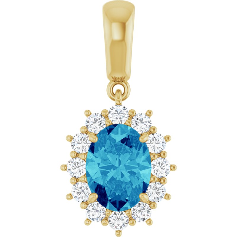 Halo-Style Necklace or Pendant