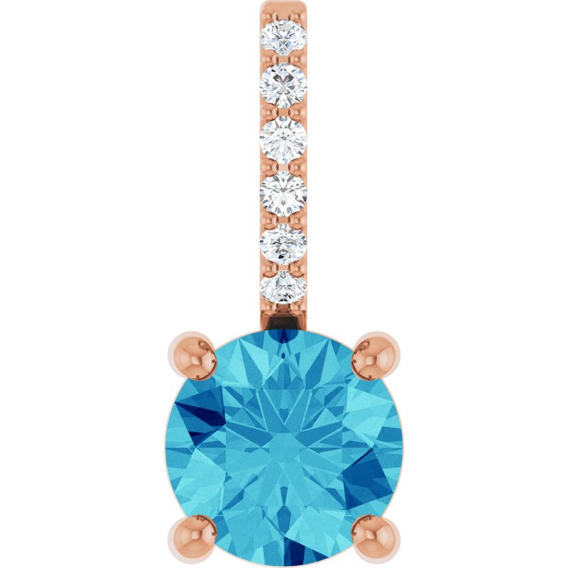 Accented Charm/Pendant — Diamond