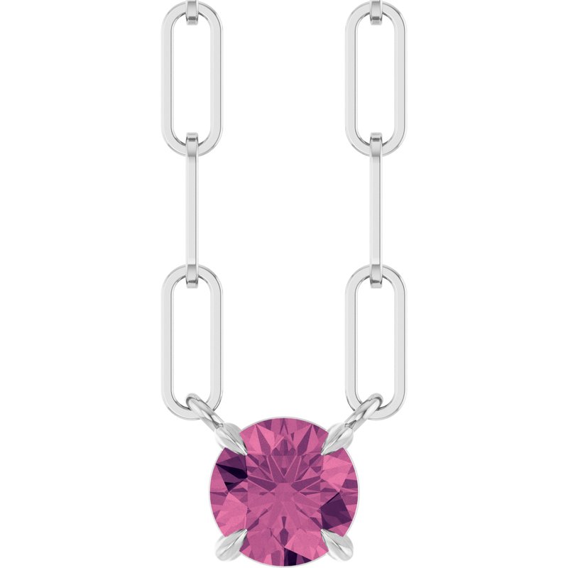 Solitaire Claw-Prong Necklace