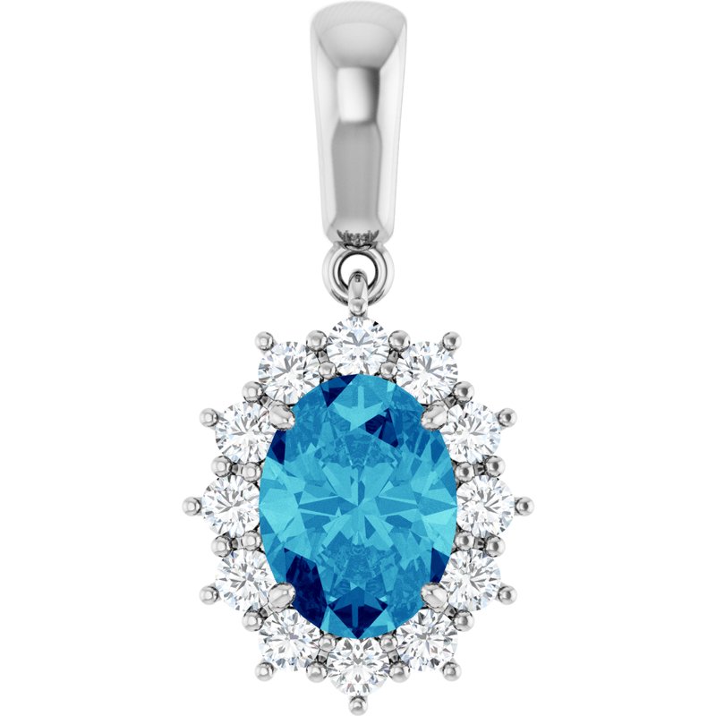 Halo-Style Necklace or Pendant