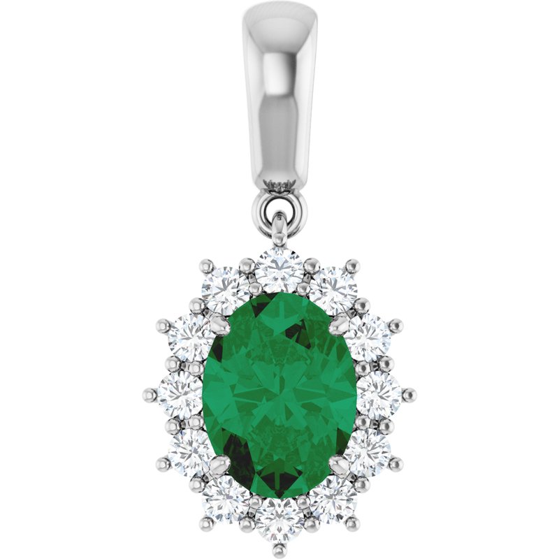 Halo-Style Necklace or Pendant