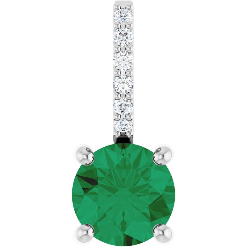 Accented Charm/Pendant — Diamond