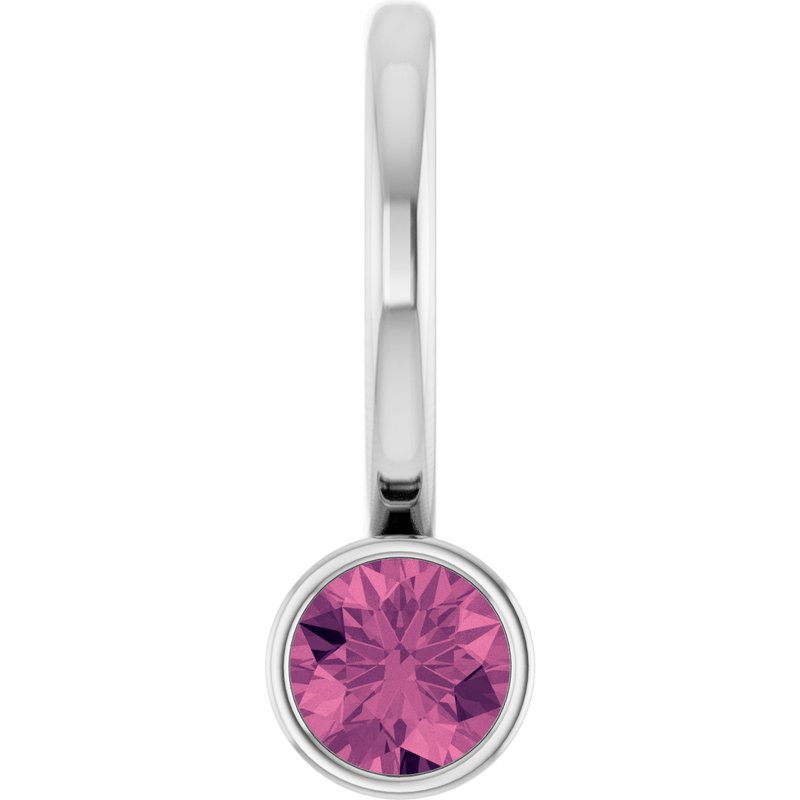 Bezel-Set Solitaire Charm/Pendant
