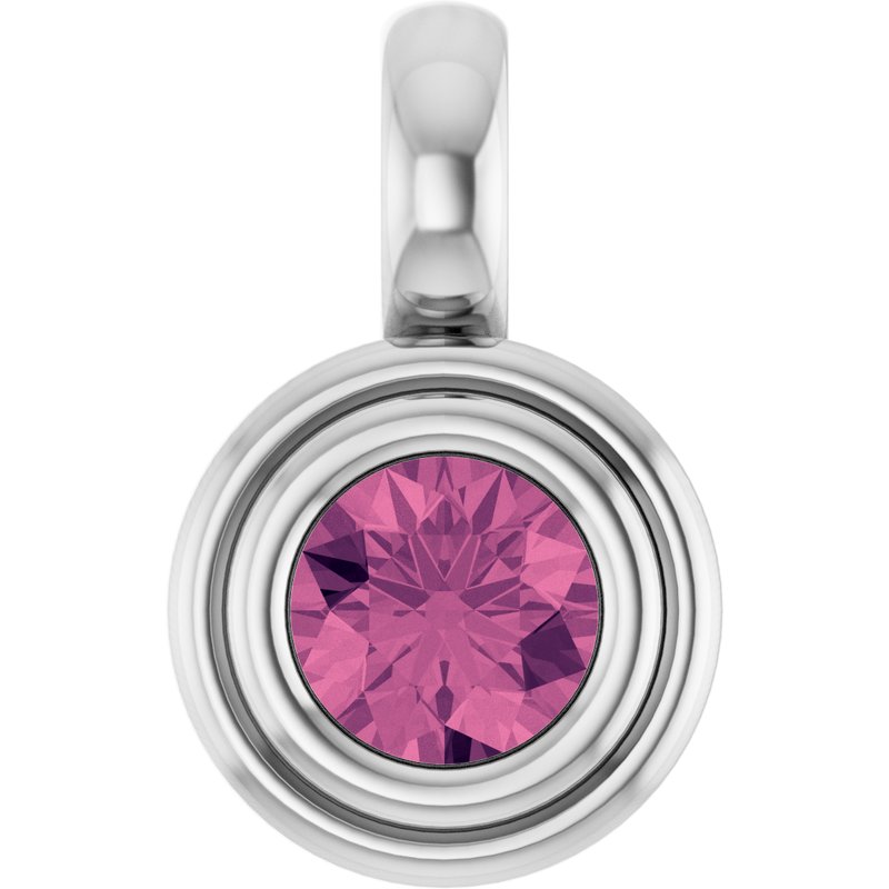 Bezel-Set Solitaire Charm/Pendant No. 2