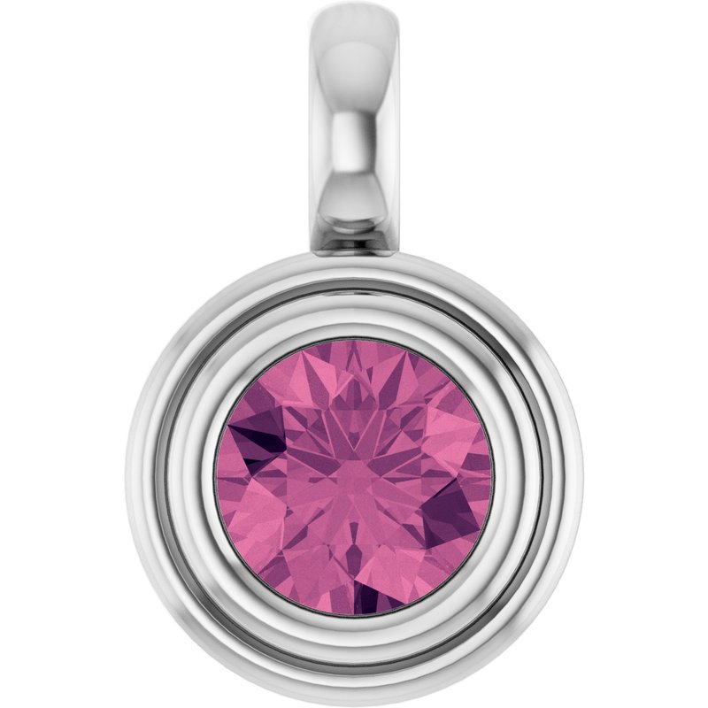 Bezel-Set Solitaire Charm/Pendant No. 2