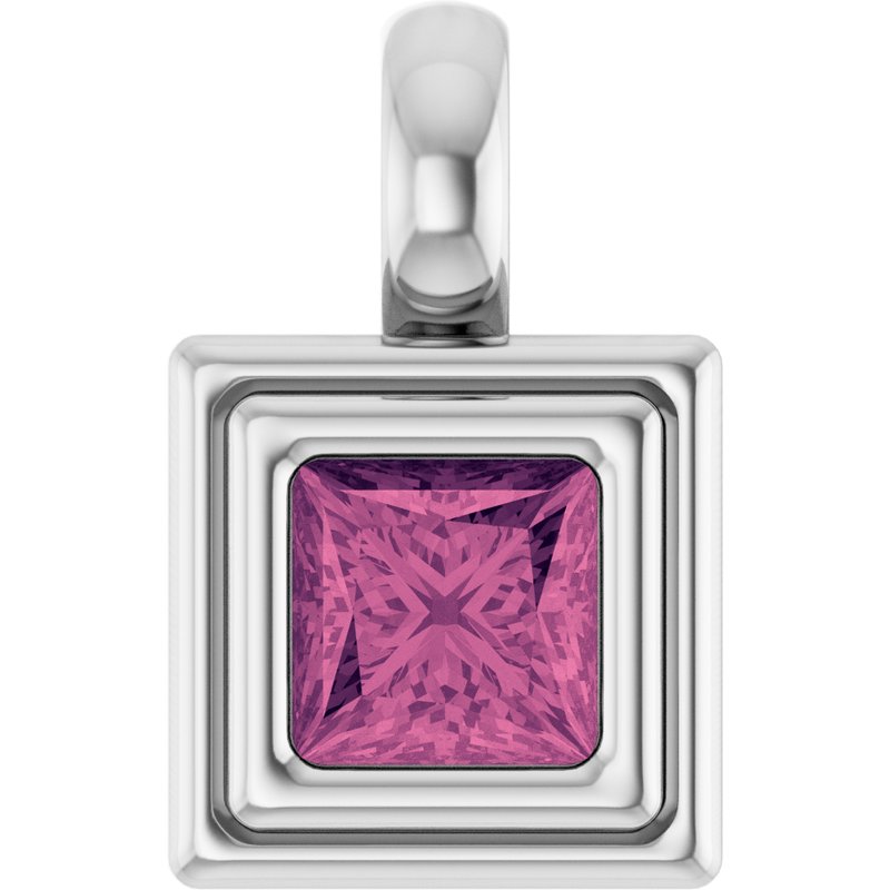 Bezel-Set Solitaire Charm/Pendant No. 2