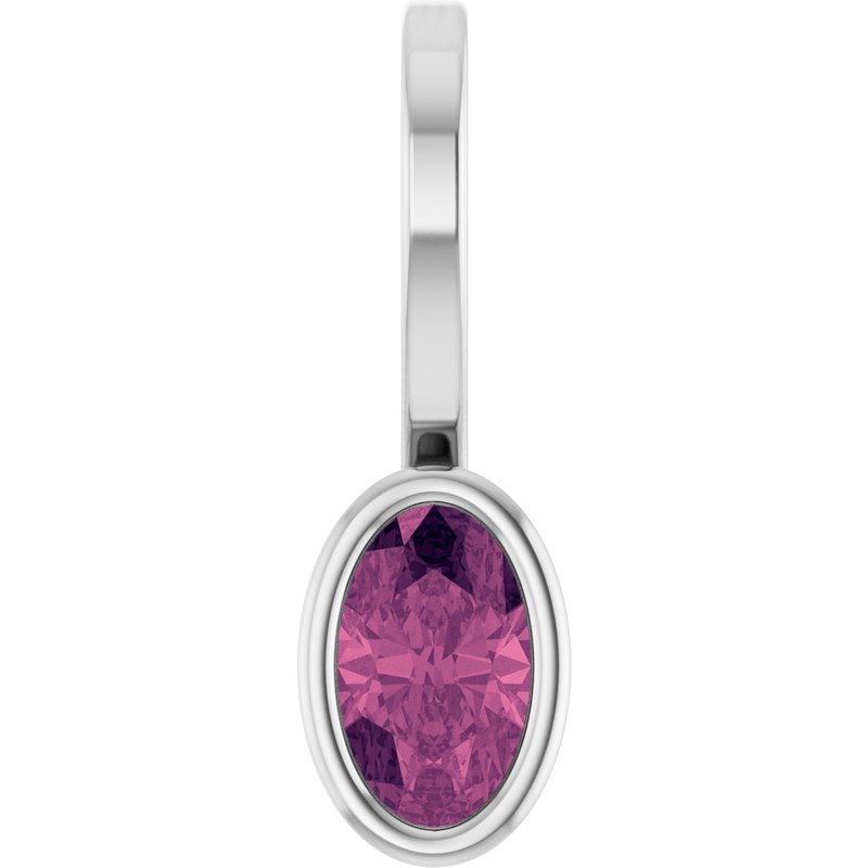 Bezel-Set Solitaire Charm/Pendant No. 3