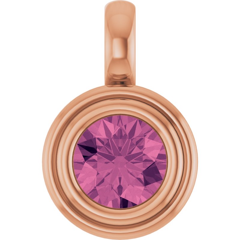 Bezel-Set Solitaire Charm/Pendant No. 2