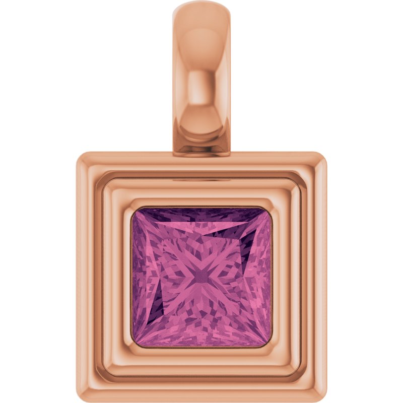 Bezel-Set Solitaire Charm/Pendant No. 2