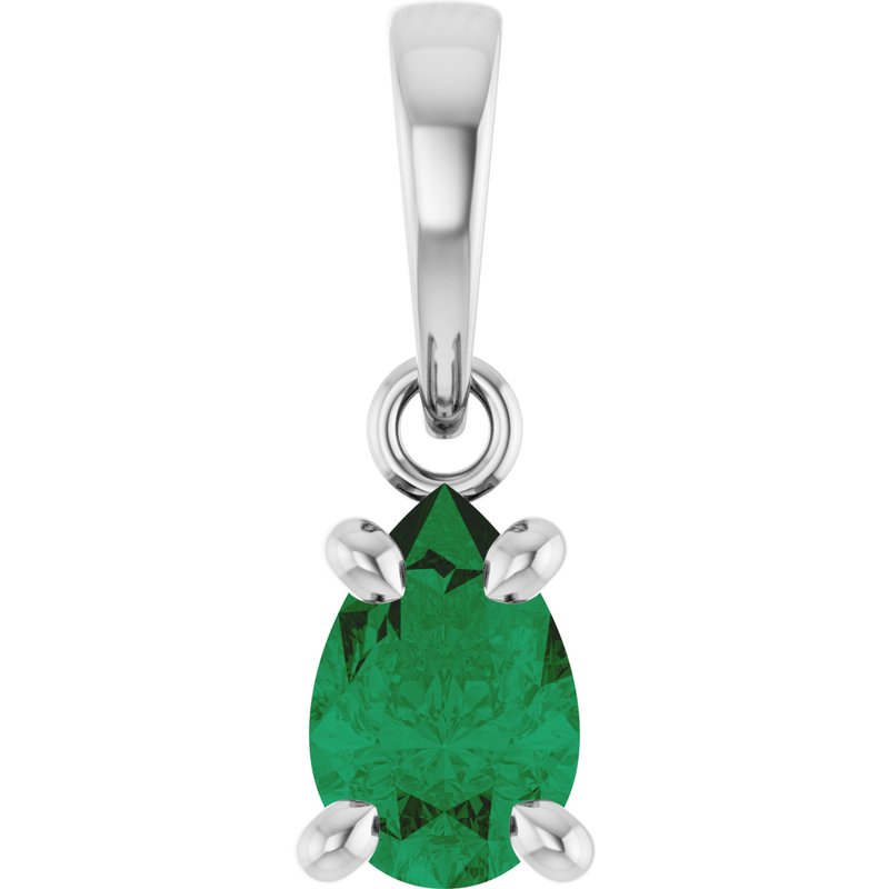 Lab-Grown Solitaire Pendant