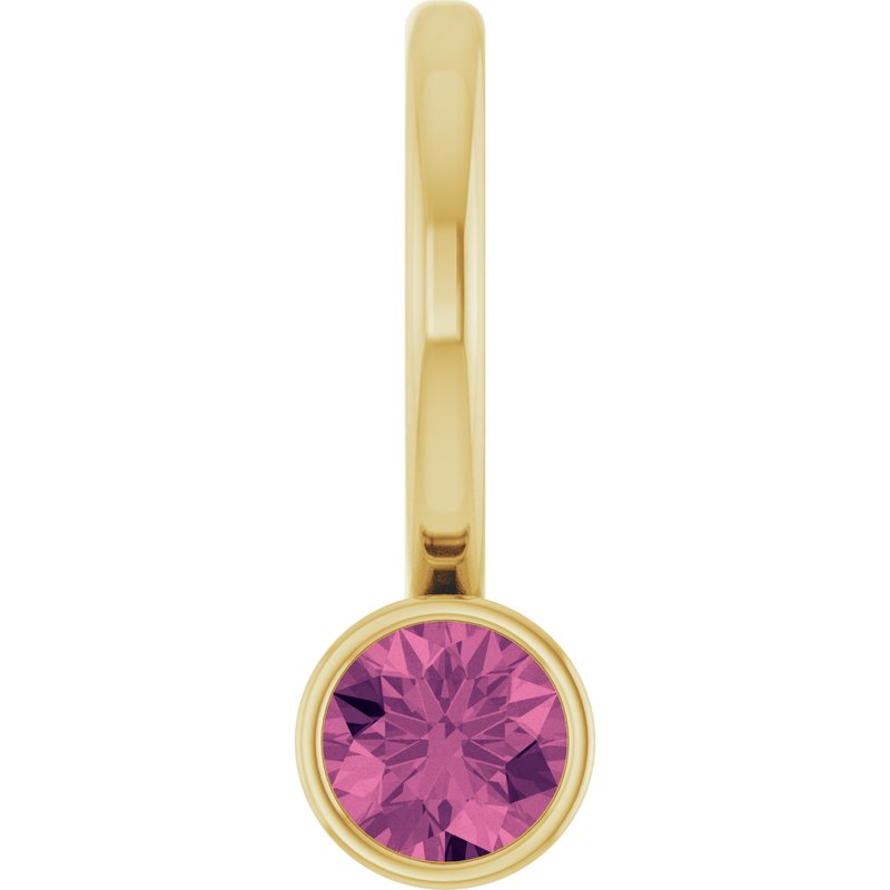 Bezel-Set Solitaire Charm/Pendant
