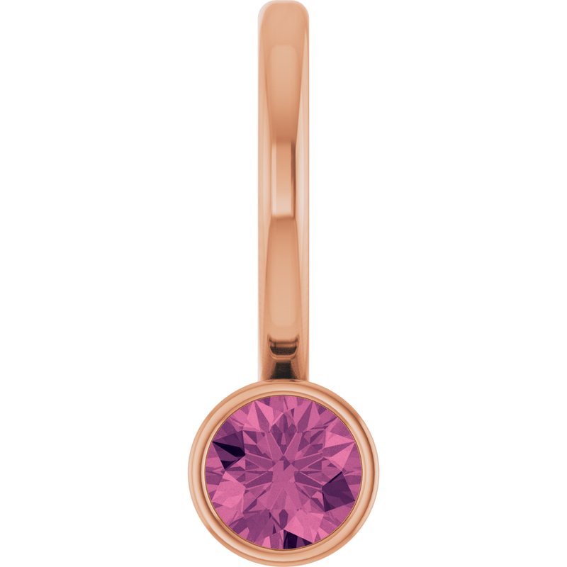 Bezel-Set Solitaire Charm/Pendant