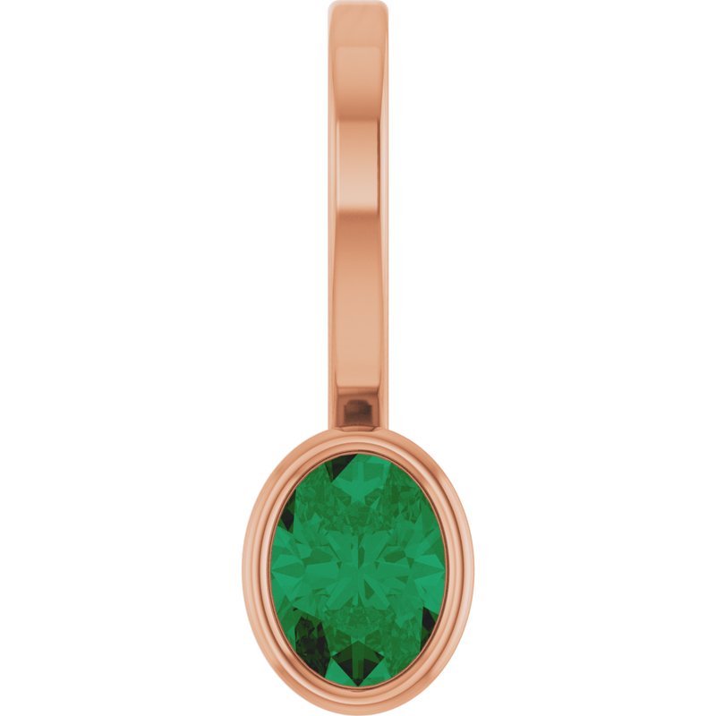 Bezel-Set Solitaire Charm/Pendant No. 3