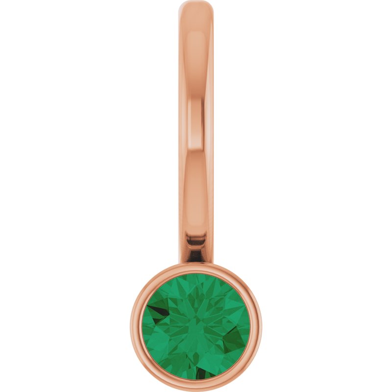 Bezel-Set Solitaire Charm/Pendant
