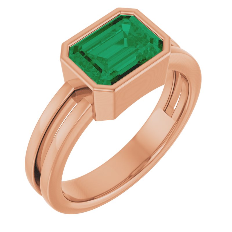 Bezel-Set Solitaire Ring No. 5
