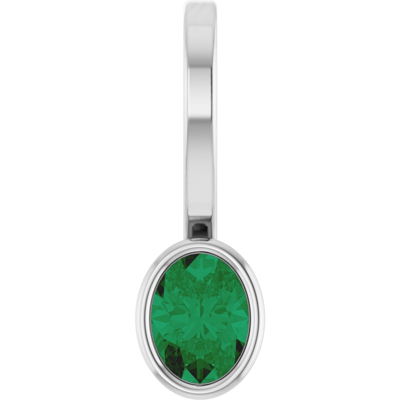 Bezel-Set Solitaire Charm/Pendant No. 3