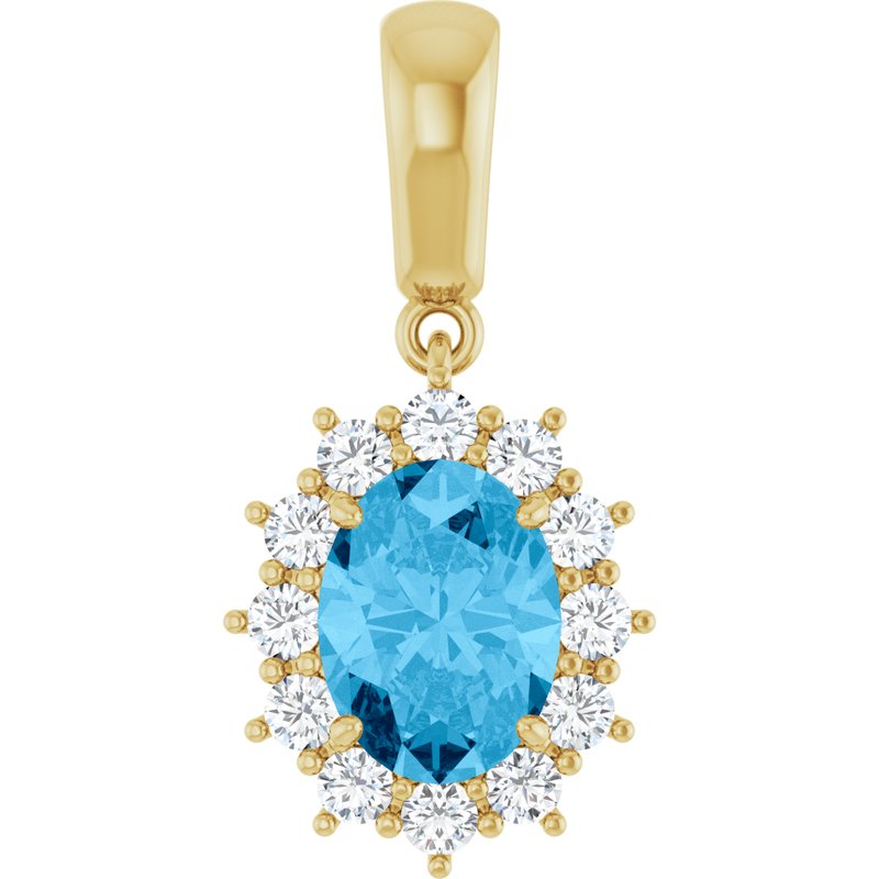 Halo-Style Necklace or Pendant