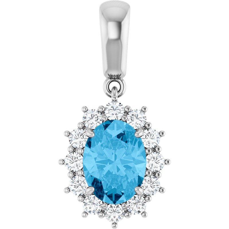 Halo-Style Necklace or Pendant