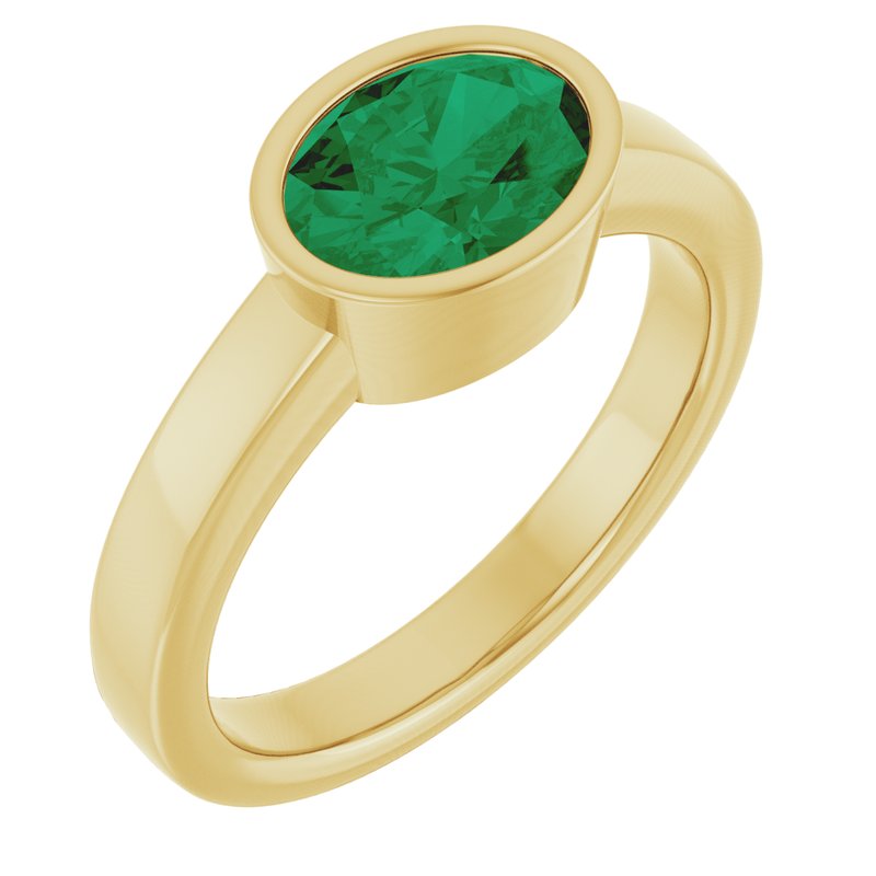 Bezel-Set Solitaire Ring No. 3