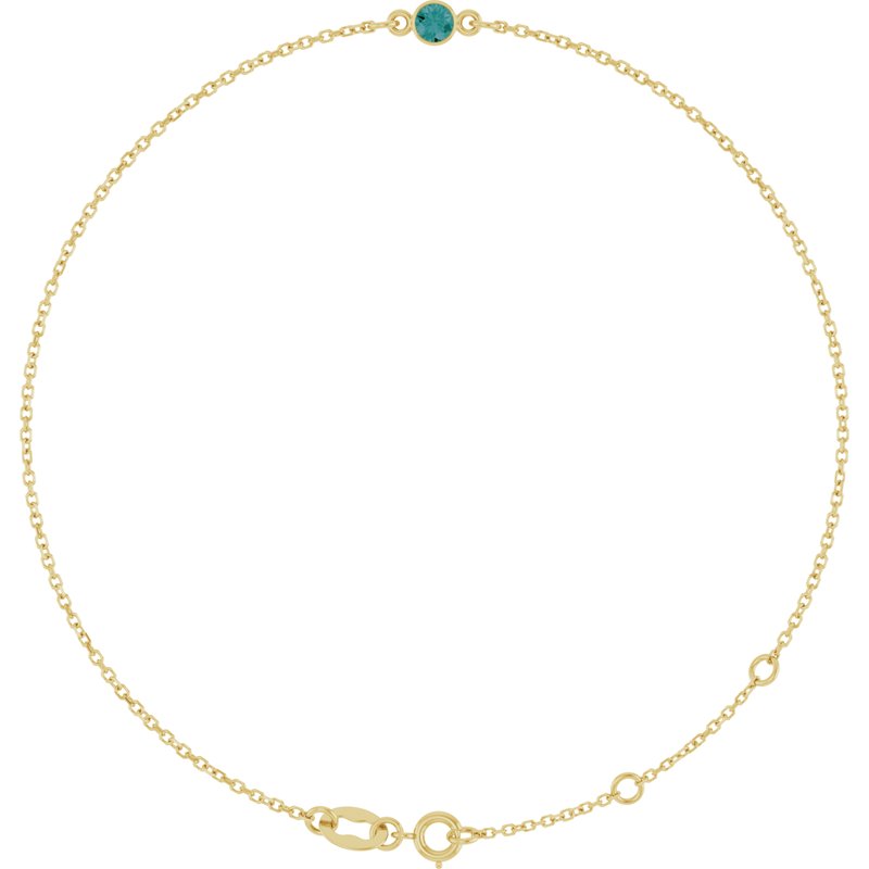 Bezel-Set Link Bracelet