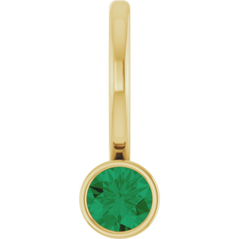 Bezel-Set Solitaire Charm/Pendant