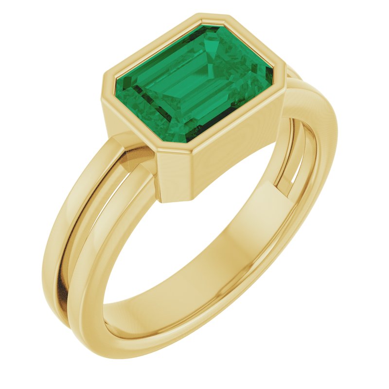 Bezel-Set Solitaire Ring No. 5