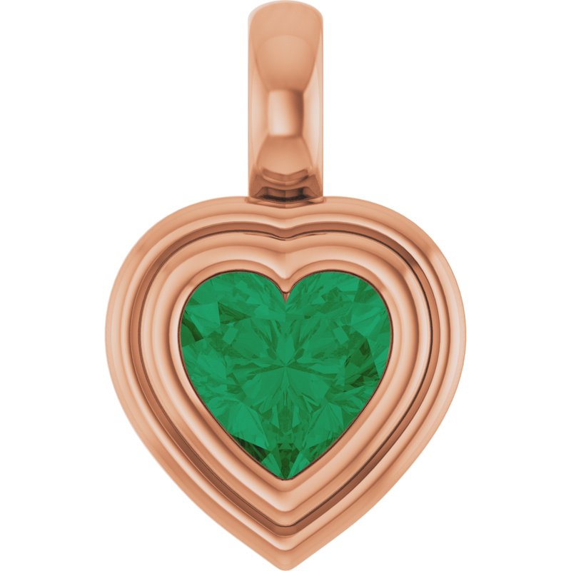 Bezel-Set Solitaire Charm/Pendant No. 2
