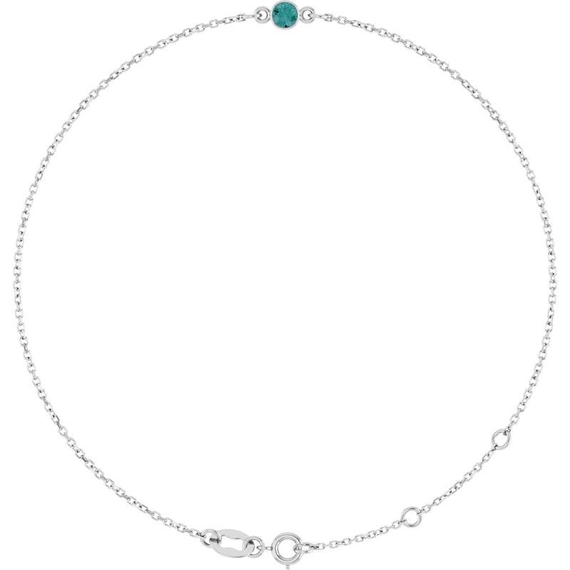 Bezel-Set Link Bracelet