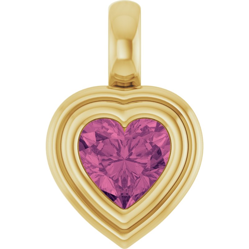 Bezel-Set Solitaire Charm/Pendant No. 2