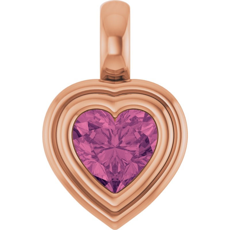 Bezel-Set Solitaire Charm/Pendant No. 2