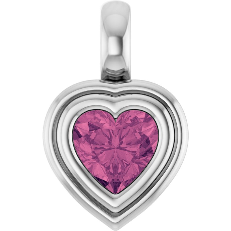 Bezel-Set Solitaire Charm/Pendant No. 2
