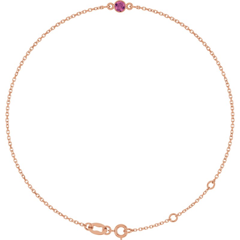 Bezel-Set Link Bracelet
