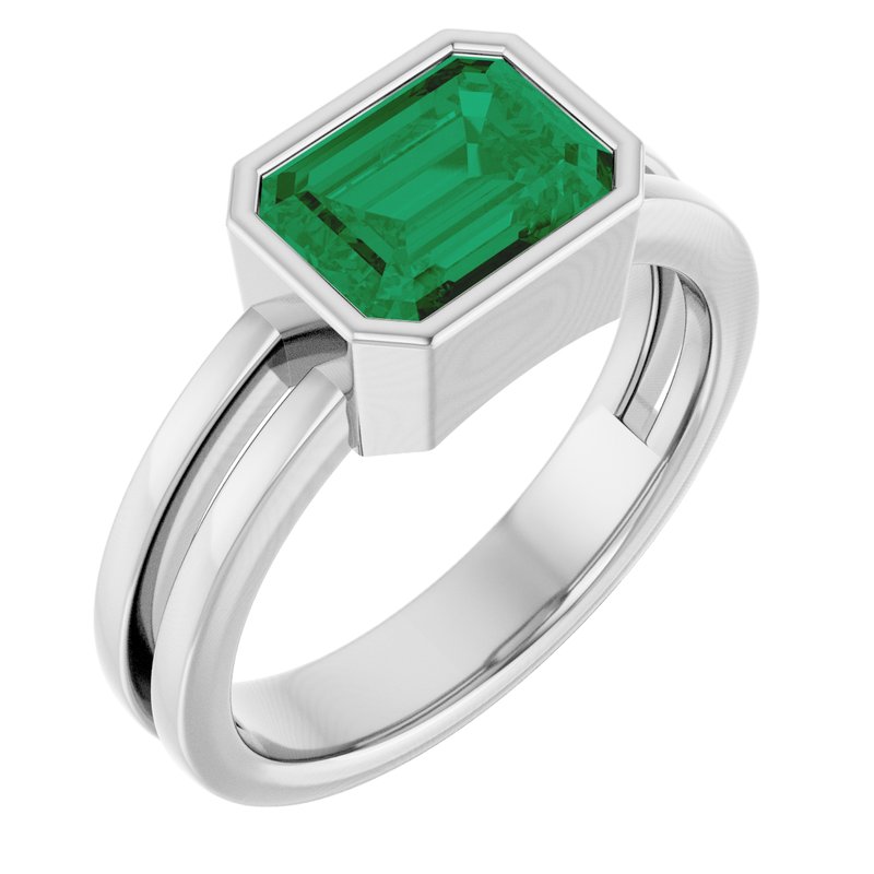 Bezel-Set Solitaire Ring No. 5