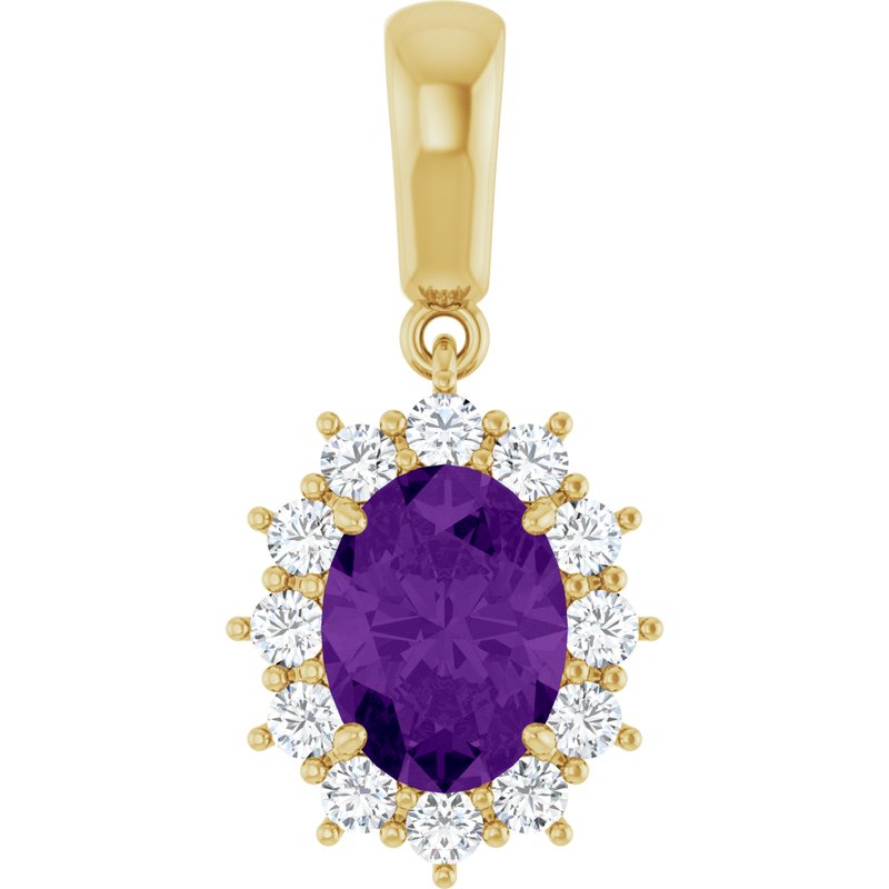 Halo-Style Necklace or Pendant