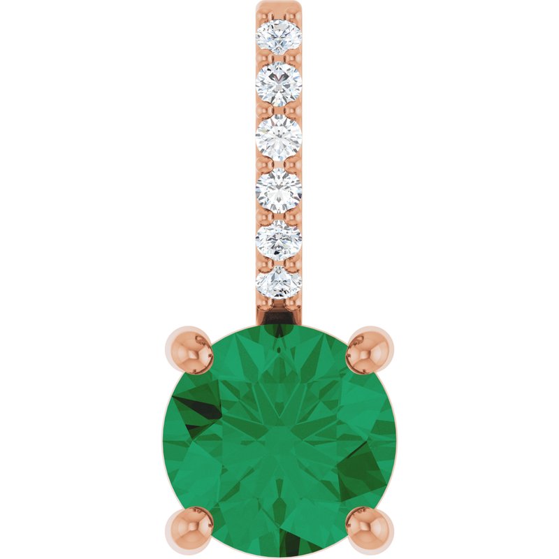 Accented Charm/Pendant — Diamond