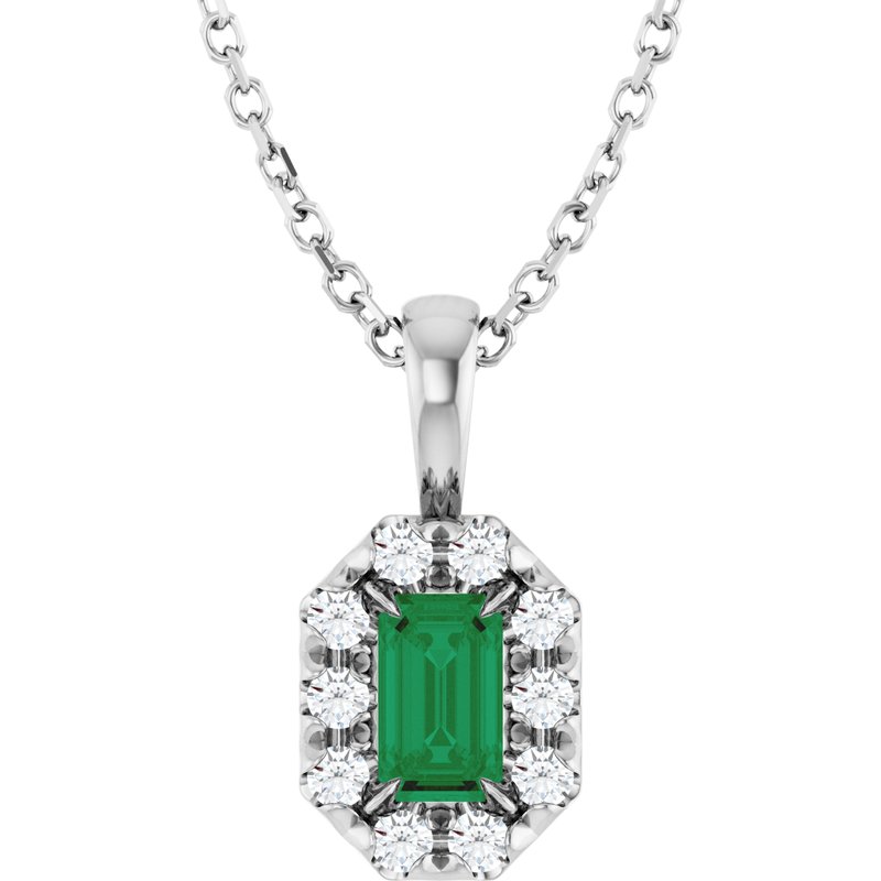 Halo-Style Necklace or Pendant — Natural