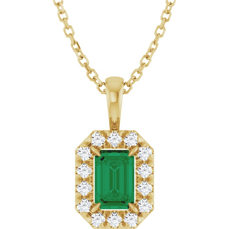 Halo-Style Necklace or Pendant — Natural