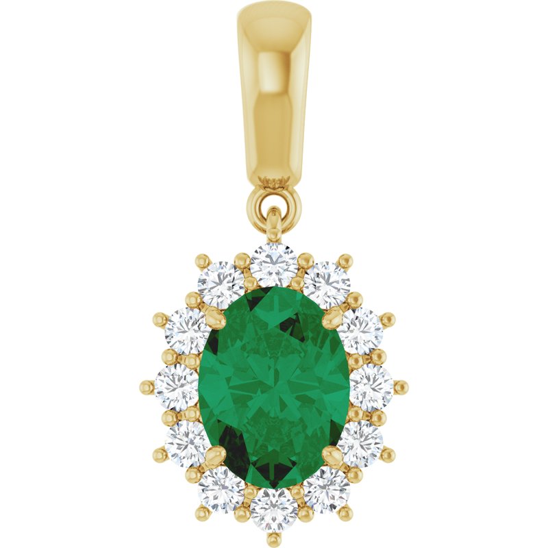 Halo-Style Necklace or Pendant